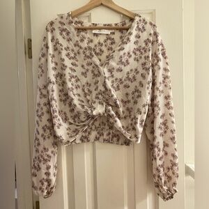 ASTR Floral Print Women's Crop Top